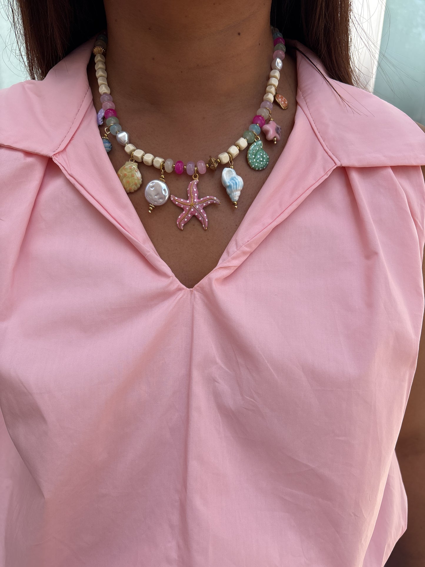 Collier Étoile De Mer & Coquillages