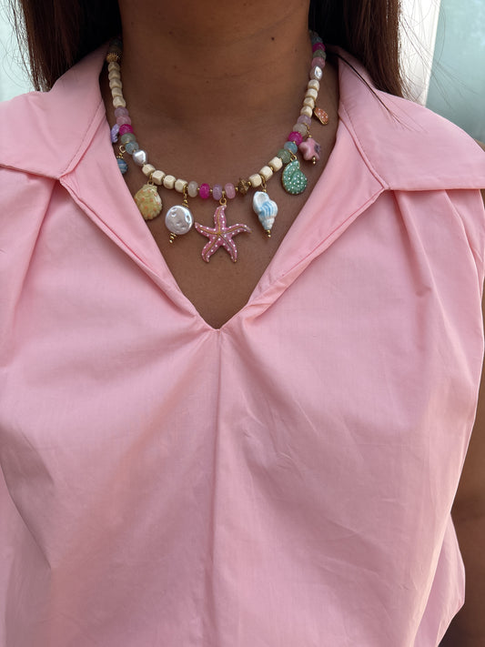Collier Étoile De Mer & Coquillages