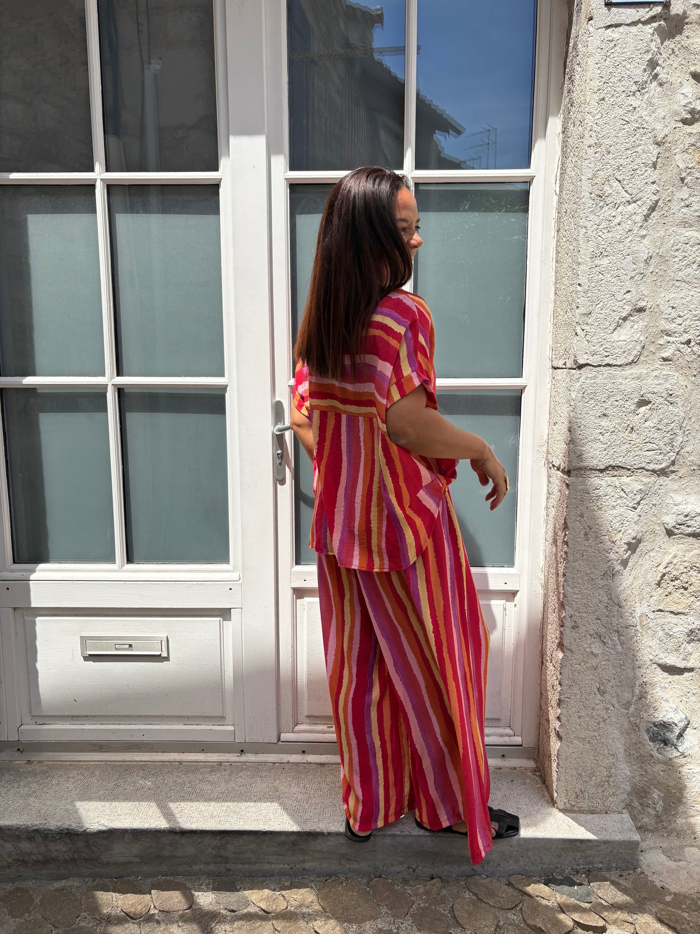 Ensemble Rayé Tee-shirt & Pantalon